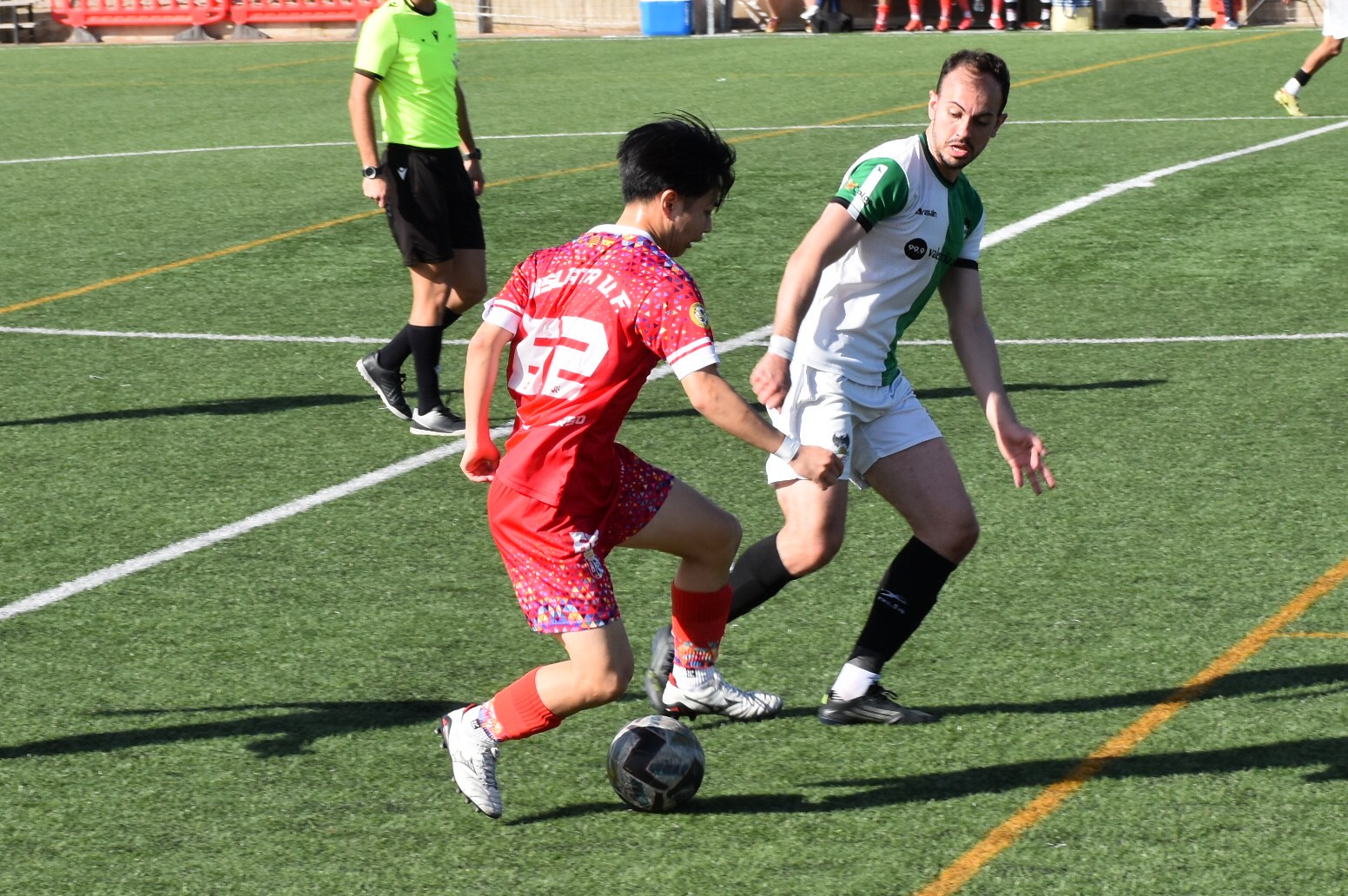 試合中に走る松本京之介